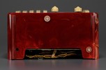 Marbled Oxblood Red Emerson EP-375 ’5+1’ Catalin Radio with Handle